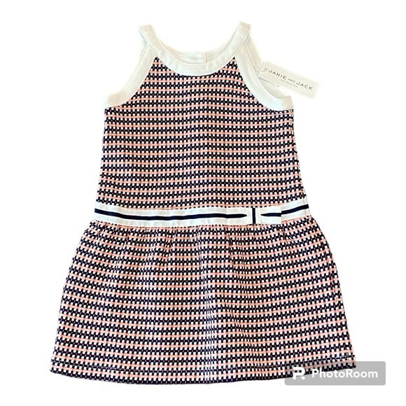 Janie and Jack Other - Janie and Jack pink and navy sleeveless dress